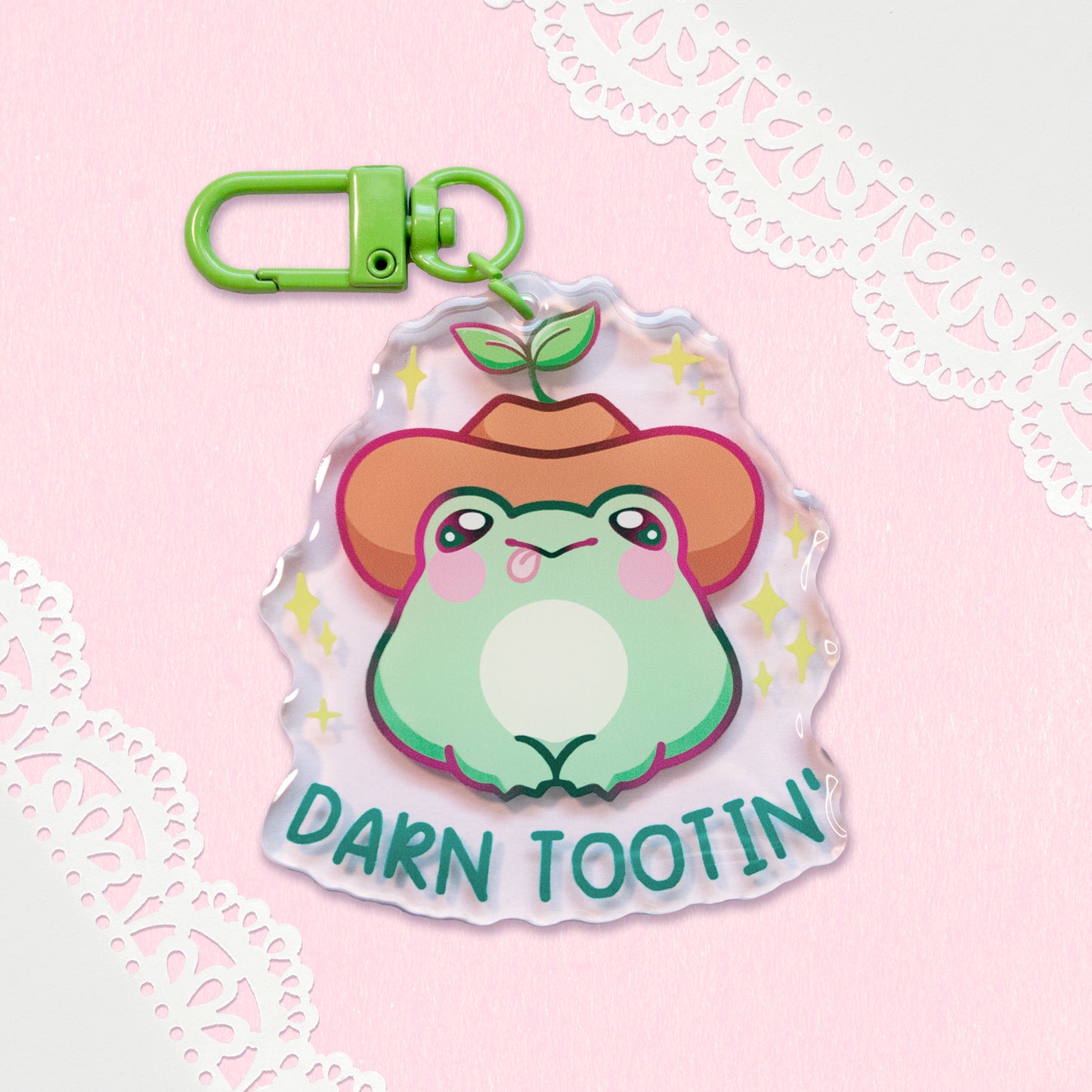 Darn Tootin' Froggy Keychain