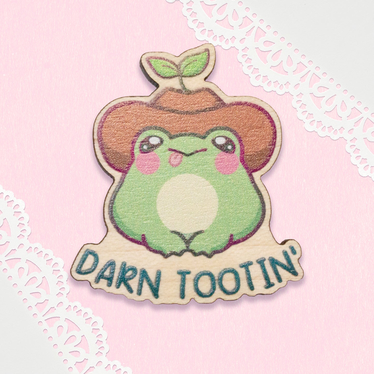 Darn Tootin' Wooden Pin