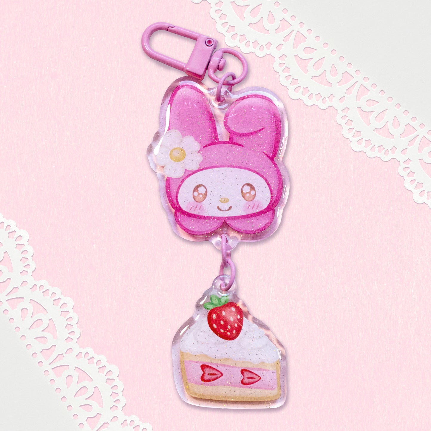 My Melody Dessert Linked Keychain