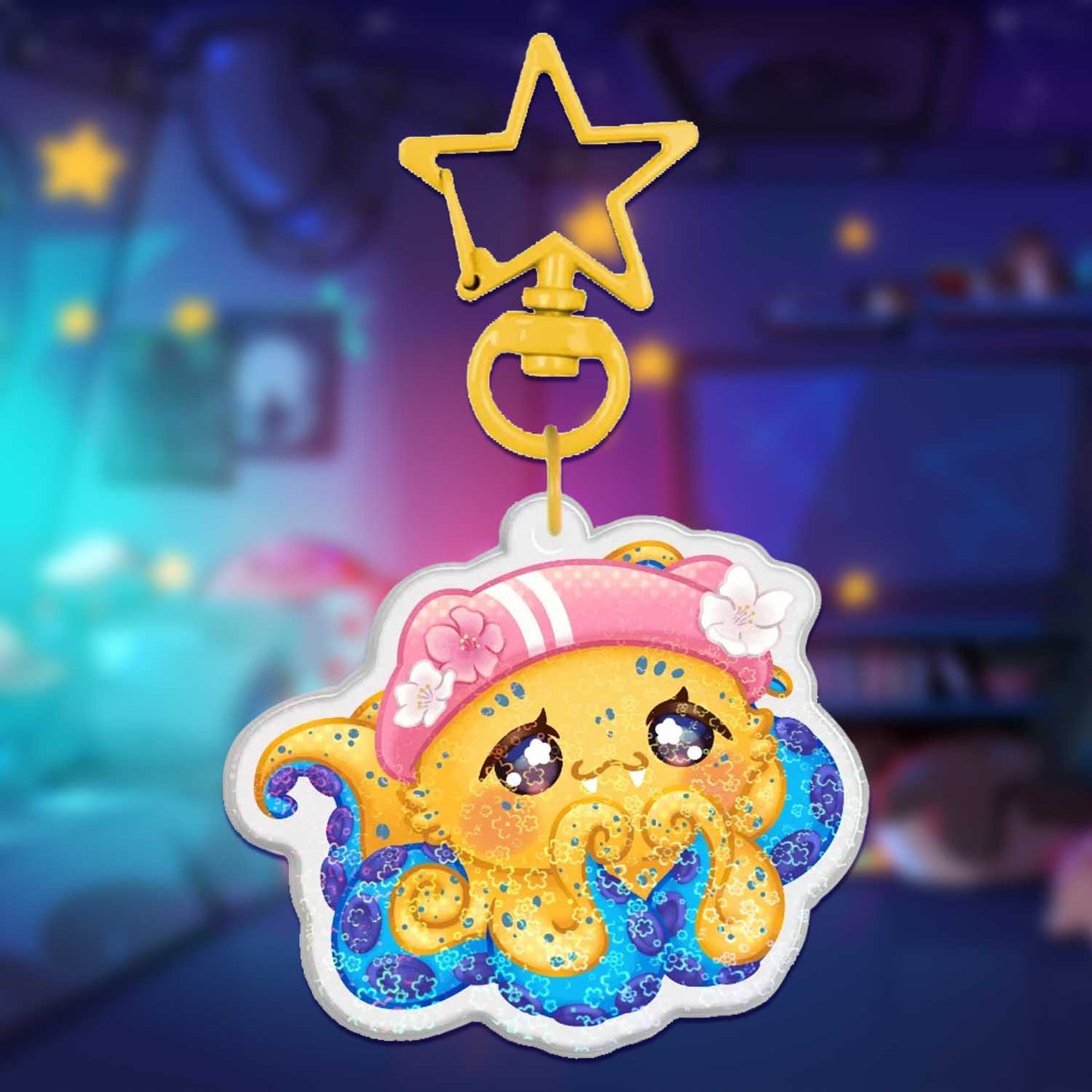 Sakura Ocato Holo-Epoxy Keychain (PRE-ORDER)