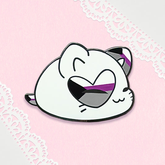 Purrfect Pride Enamel Pin - Demisexual
