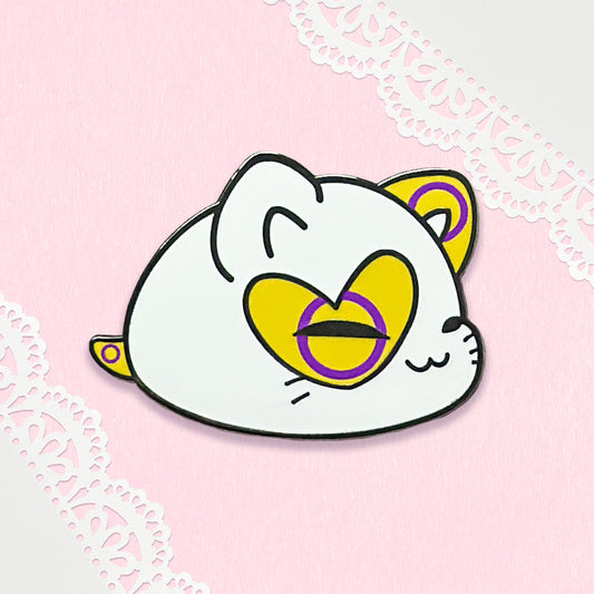 Purrfect Pride Enamel Pin - Intersex