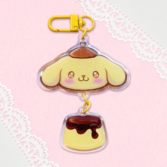 Pompompurin Dessert Linked Keychain