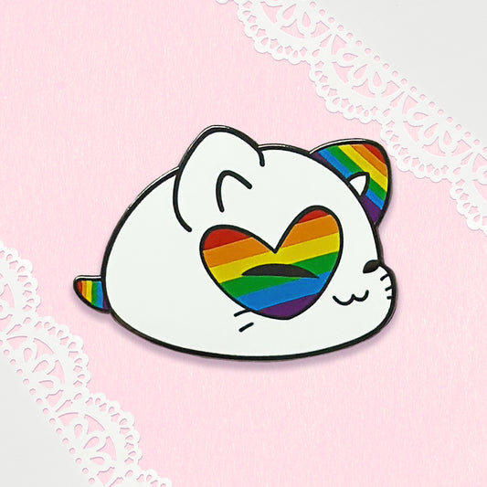 Purrfect Pride Enamel Pin - Pride