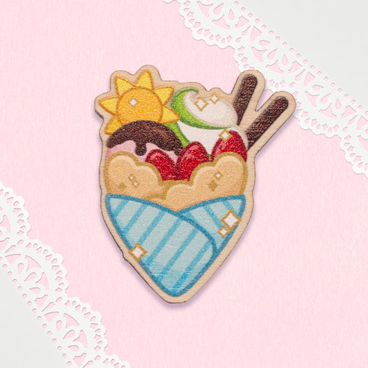 Summer Crepe Wooden Pin