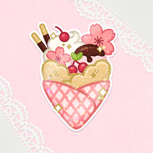 Seasonal Crepe Holo Vinyl Sticker - Spring